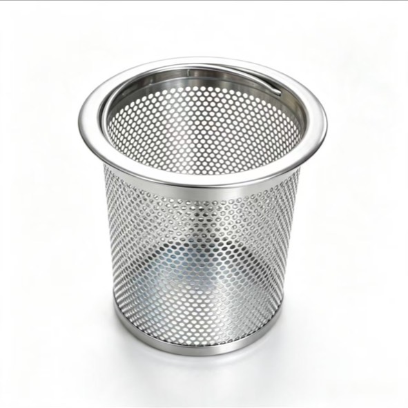 Stainless Steel Tall Straight Sink Strainer